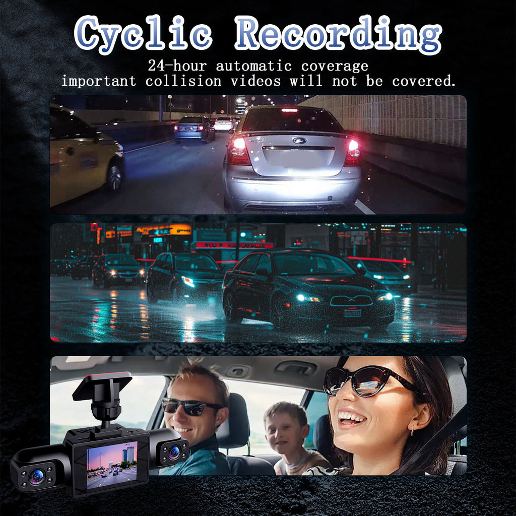 Original 4K quality Four-Camera Vehicle Driving Recorder with 360-Degree View