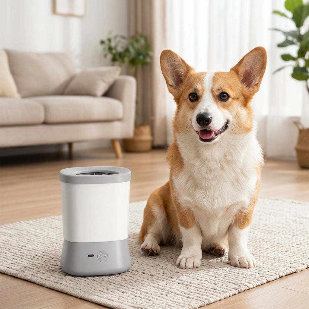 Automatic Paw Cleaner: Say Goodbye To Muddy Messes with Electric Paw Washing Cup